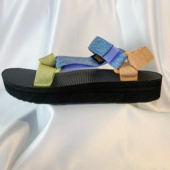 Teva Ladies Midform Multi-colored Sandals Size 7 - Picture 4 of 12